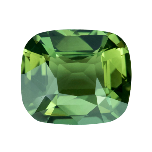 3.09 ct Cushion Green Sapphire Natural Unheated