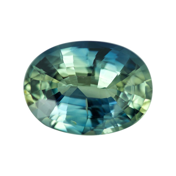 2.08 ct Green Sapphire Oval Certified Unheated