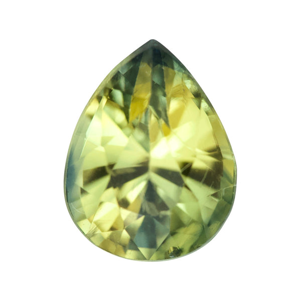 1.68 ct Green Sapphire Pear Natural Heated