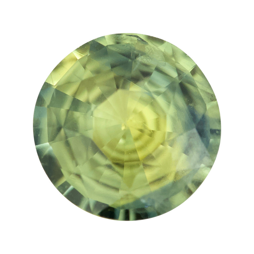 1.51 ct Green Sapphire Round Natural Heated