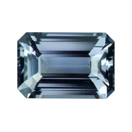 2.59 ct Grey Emerald Cut Natural Sapphire Unheated