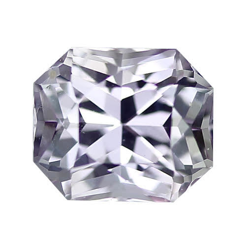 1.53 ct Pinkish Grey Radiant Cut Sapphire Certified Unheated