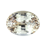 5.46 ct Peachy Yellow Oval Sapphire Natural Unheated