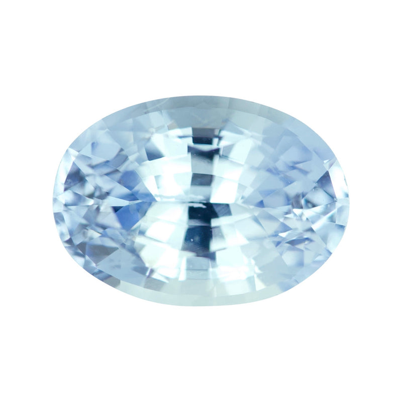 1.25 ct Light Blue Sapphire Oval Natural Heated