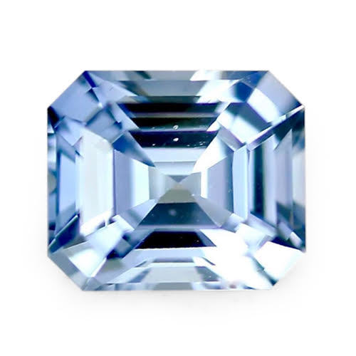 1.25 ct Sky Blue Emerald Cut Natural Unheated Sapphire