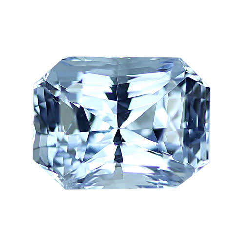 2.13 ct Light Blue Radiant Cut Natural Unheated Sapphire