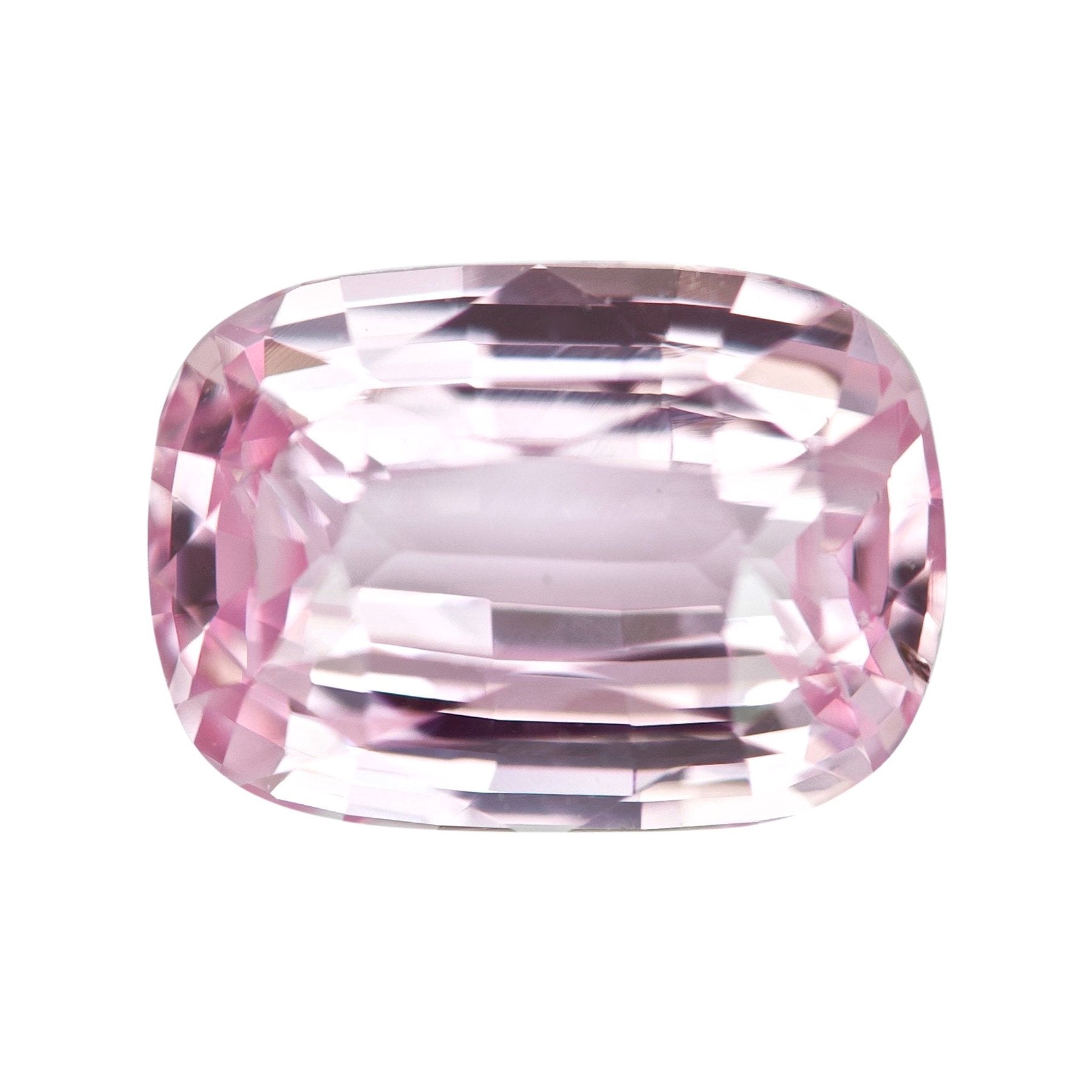 3.03 ct Light Pink Sapphire Cushion GIA Certified Unheated