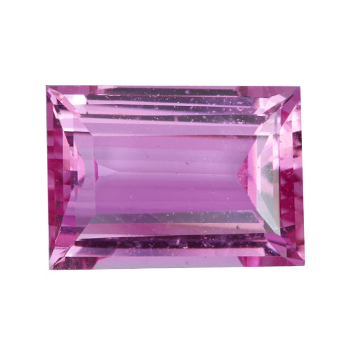 2.02 ct Pink Sapphire Baguette Unheated Certified