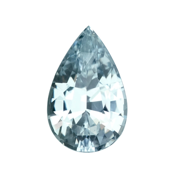 2.73 ct Pastel Mint Pear Cut Sapphire Unheated Sri Lanka