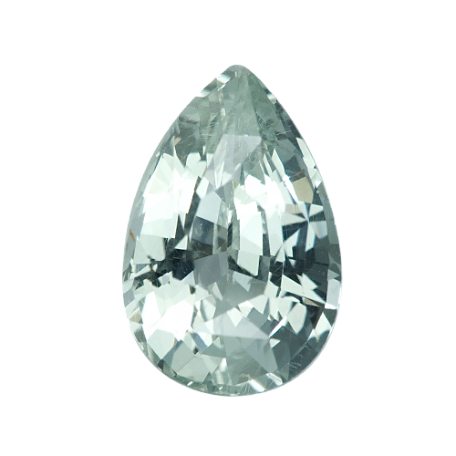 1.69 ct Pear Mint Green Sapphire Certified Unheated
