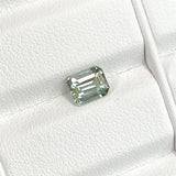 1.20 ct Mint Green Sapphire Emerald Cut Natural Unheated