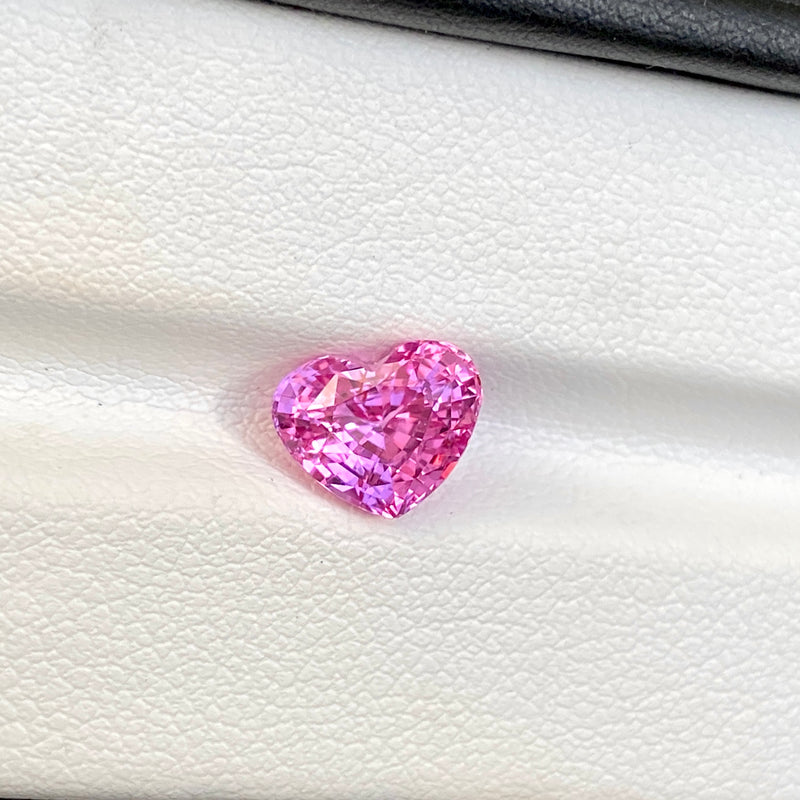 2.61 ct Pink Sapphire Heart Natural Unheated