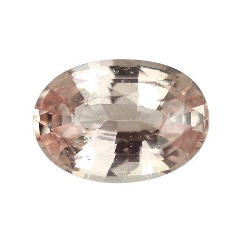 2.03 ct Oval Champagne Peach Sapphire Certified Unheated