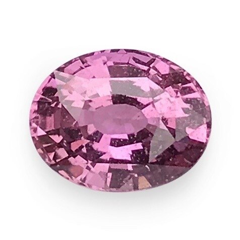 1.76 ct Dusky Pink Oval Cut Natural Unheated Sapphire