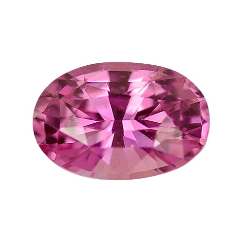 1.25 ct Vivid Orangish Pink Oval Cut Natural Unheated Sapphire