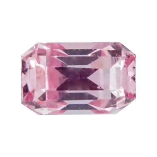 0.68 ct Padparadscha Emerald Cut Natural Ceylon Sapphire Certified Unheated