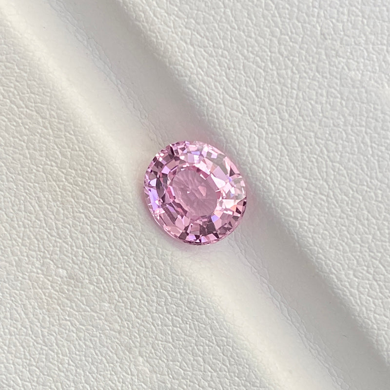 2.13 ct Pastel Pink Padparadscha Sapphire Oval Natural Ceylon Unheated