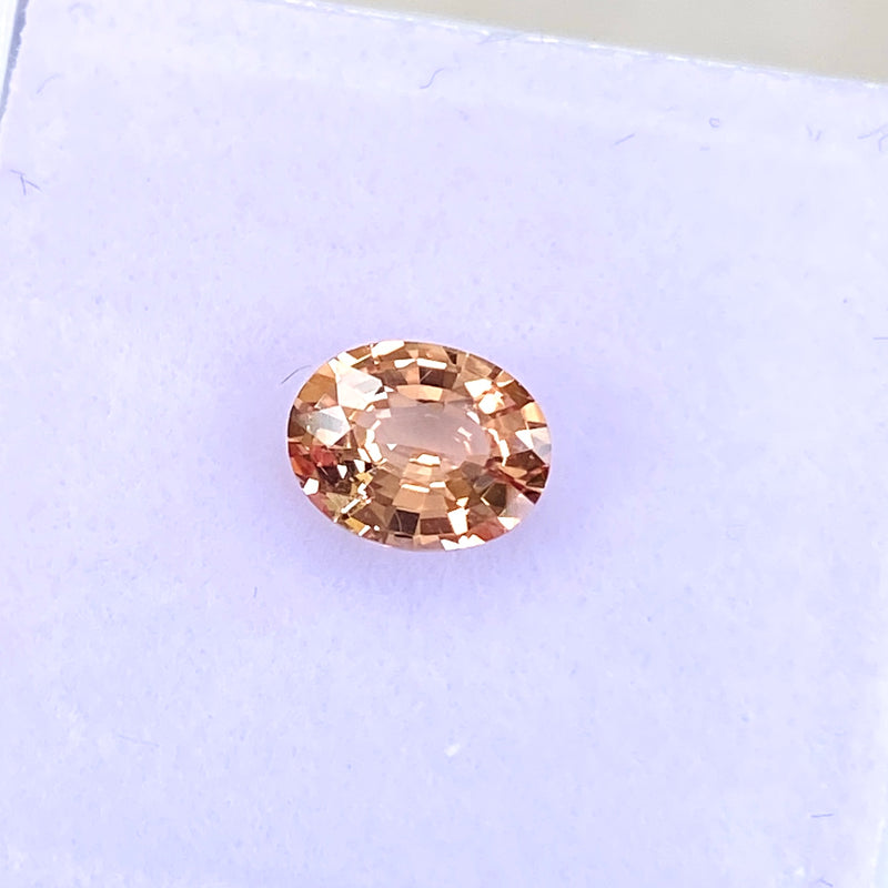 1.12 ct Padparadscha Sapphire Oval Natural Unheated