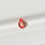 0.36 ct Padparadscha Sapphire Pear Natural Heated