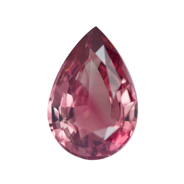 1.60 ct Padparadscha Sapphire Pear Cut Natural Unheated