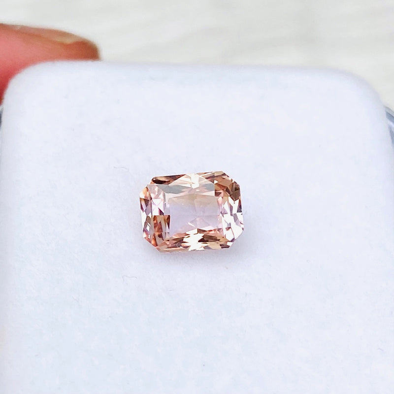 2.02 ct Padparadscha Sapphire Radiant Cut Natural Unheated
