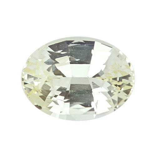 2.88 ct Oval Champagne Yellow Sapphire Certified Unheated