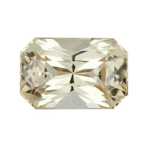 2.10 ct Radiant Cut Yellow Sapphire Certified Unheated