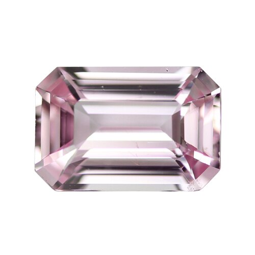 1.51	ct	Pastel Light Pink Emerald Cut Natural Unheated Sapphire