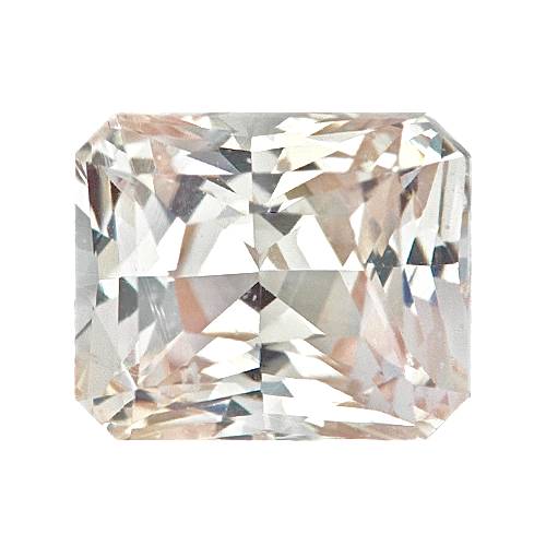 1.01 ct Pastel Peach Sapphire Certified Unheated