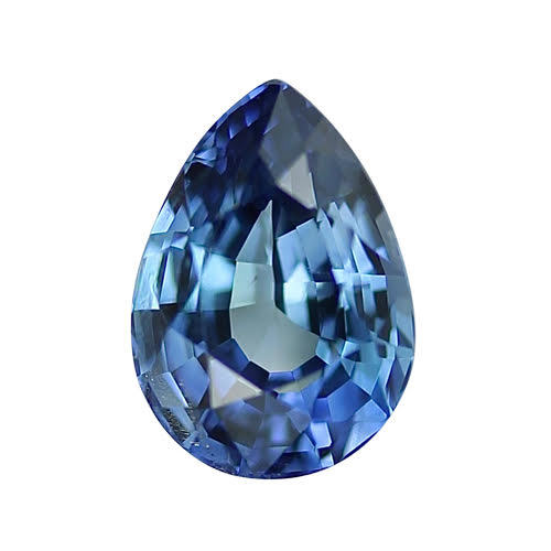 1.53 ct Mid Blue Pear Cut Natural Unheated Sapphire