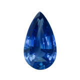 2.30 ct Vivid Blue Pear Sapphire Ceylon Unheated