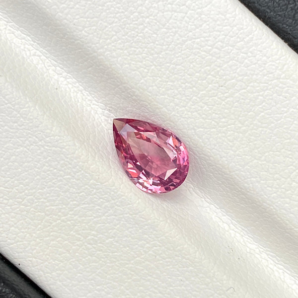 1.60 ct Padparadscha Sapphire Pear Cut Natural Unheated