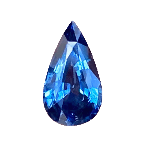 1.53 ct Pear Blue Sapphire Natural Unheated