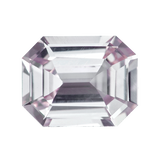 1.07 ct Emerald Cut Light Pastel Pink Sapphire Natural Unheated