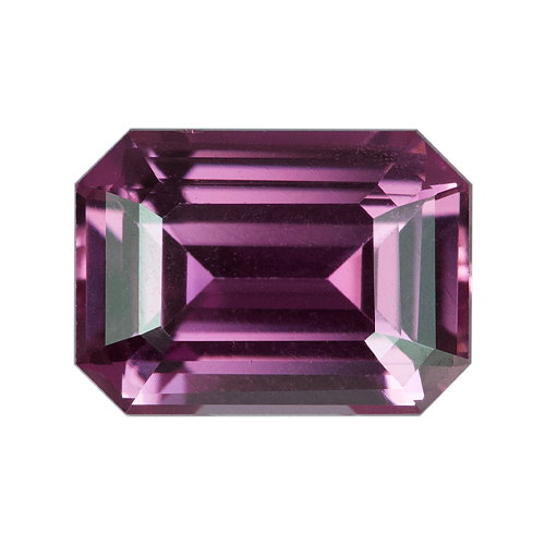 1.27 ct Emerald Cut Pink Sapphire Certified Unheated