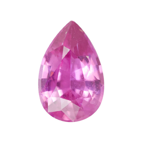 1.24 ct Pink Sapphire Pear Cut Natural Unheated