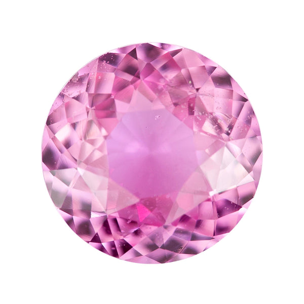 1.13 ct Pink Sapphire Round Unheated Certified