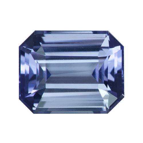 1.49 ct Emerald Cut Violet Sapphire Certified Unheated