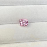 peachy pink sapphire radiant cut