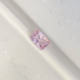 2.03 ct Peach Pink Sapphire Radiant Cut Natural Ceylon Heated