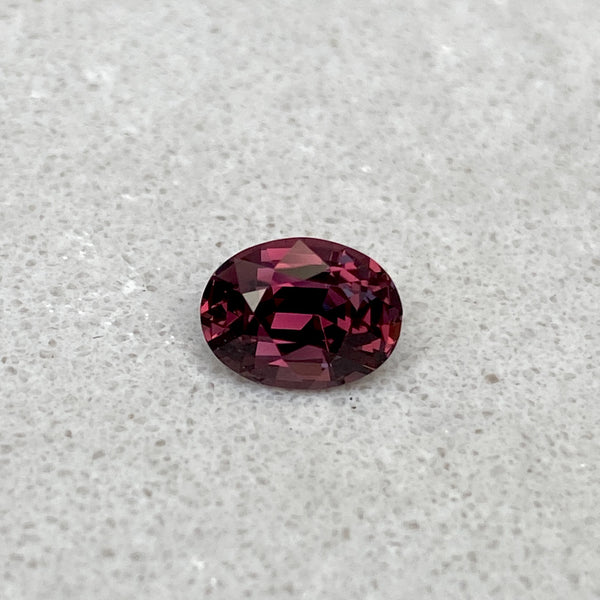 2.36 ct Plum Colour Shift Sapphire Oval Natural Unheated