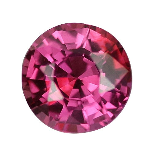 1.04 ct Reddish Pink Round Cut Natural Unheated Sapphire