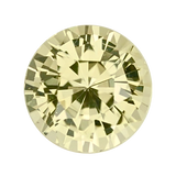 2.25 ct Yellow Round Sapphire Unheated Sri Lanka