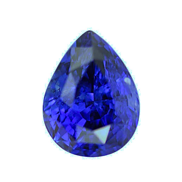 1.93 ct Royal Blue Pear Sapphire Heated