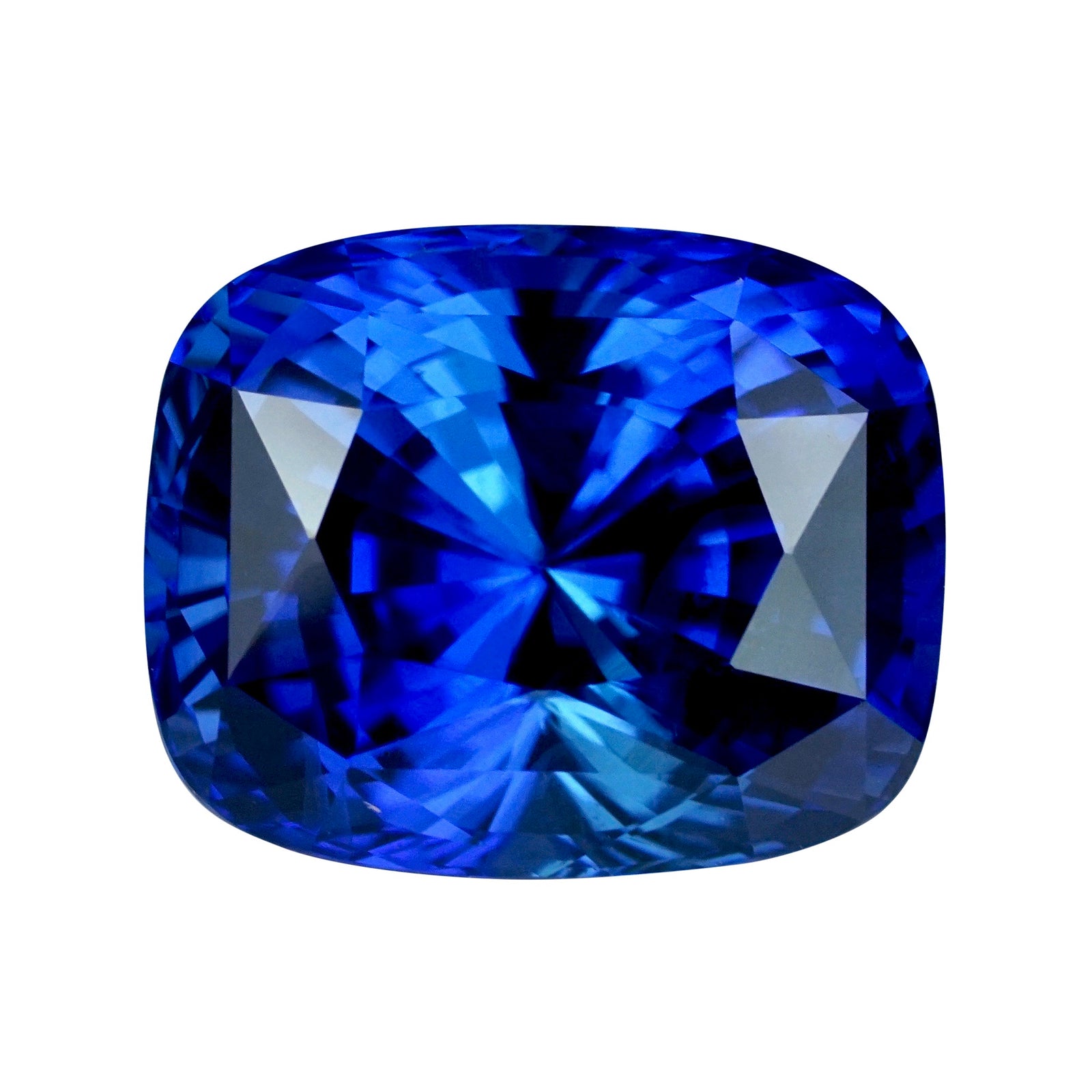 Gem Natural Blue Safir Corundum Royal Blue Sapphire Cushion