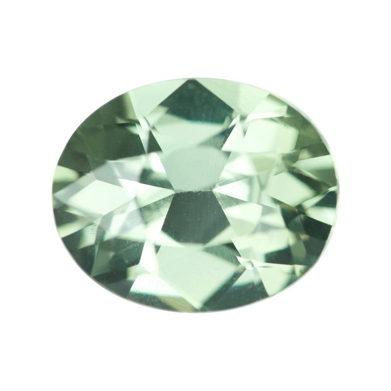 1.23 ct Sage Green Sapphire Oval Natural Unheated