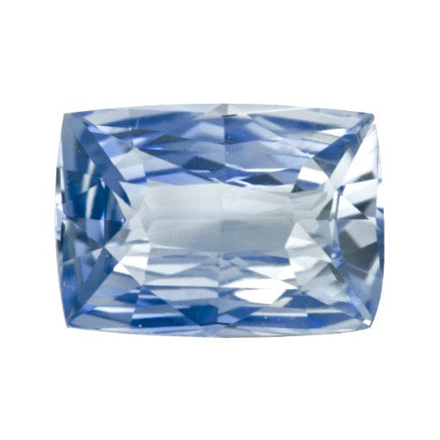 2.11 ct Sky Blue Cushion Natural Sapphire Unheated Certified