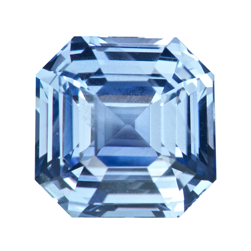 1.50 ct Square Sky Blue Sapphire Natural Unheated