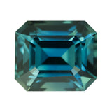 1.78 ct Teal Sapphire Emerald Cut Natural Heated