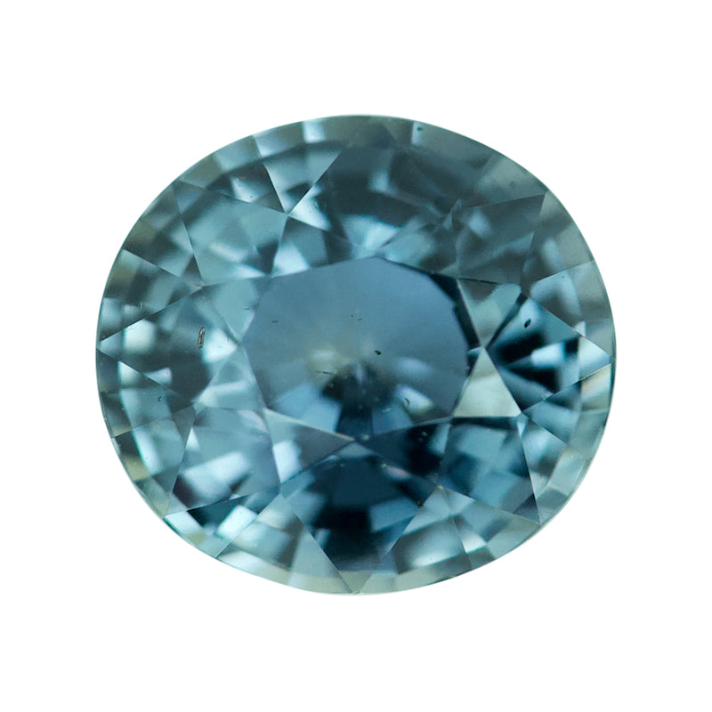1.69 ct Teal Sapphire Oval Natural Unheated